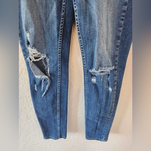 Paige Blue Distressed Jeans Size 27 Verdugo Ultra Skinny - Picture 4 of 7